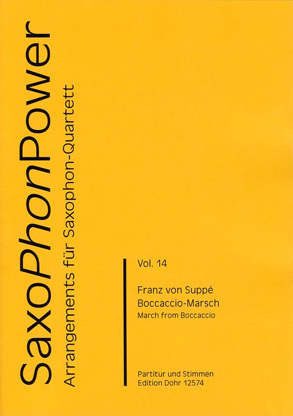 Boccaccio-Marsch für 4 Saxophone