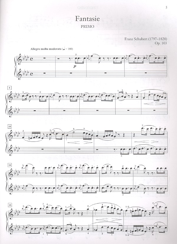 Fantasie in f Minor op.103 D940 