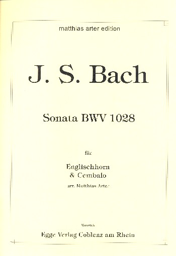 Sonate BWV1028