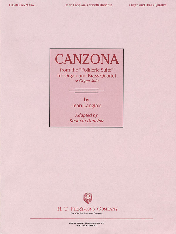 Canzona from the Folkloric Suite for organ,