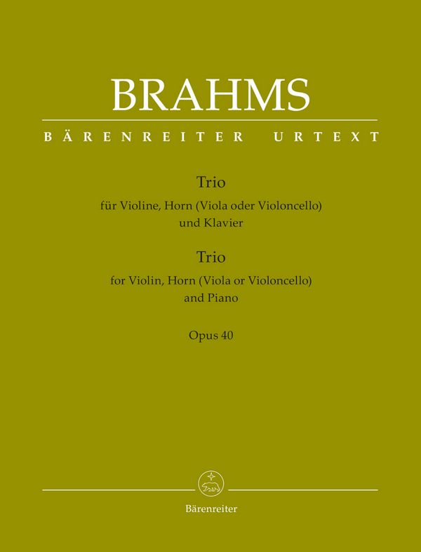 Trio op.40 für Violine, Horn (Viola/