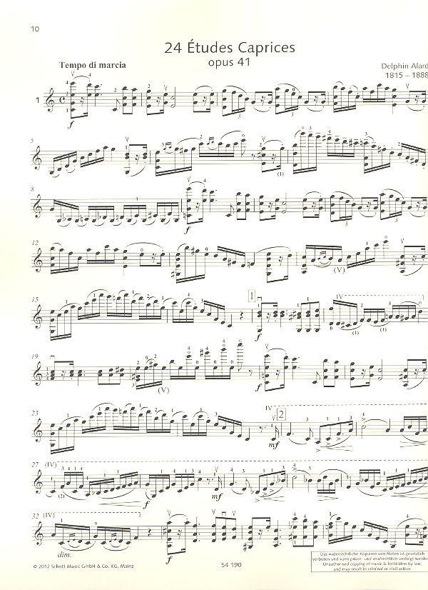 24 Études Caprices op. 41