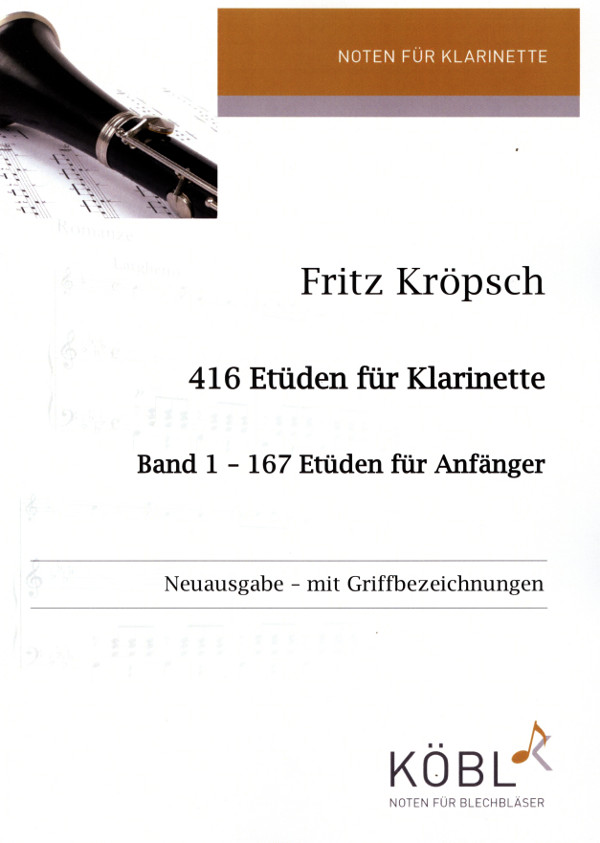 416 Etüden Band 1: 167 Etüden für Anfänger