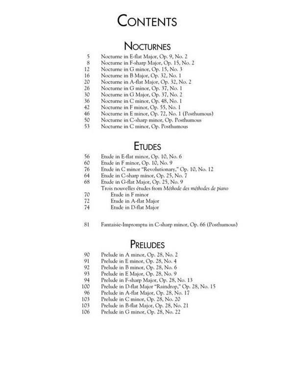 Favorite Piano Works