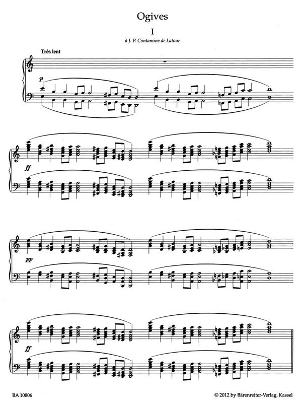 4 Ogives  und  3 Gymnopédies