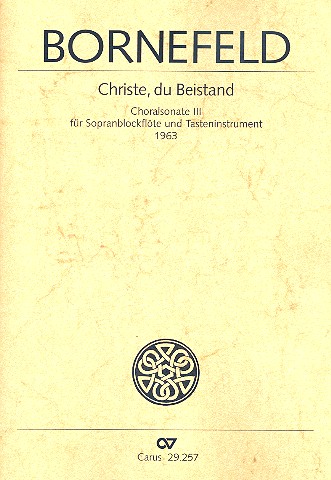 Christe du Beistand für Sopranblockflöte