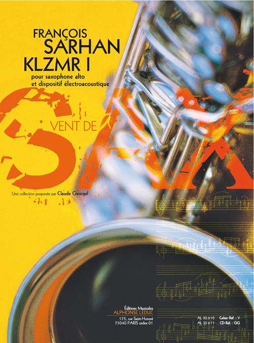 KLZMR 1 (+CD) pour alto saxophone et