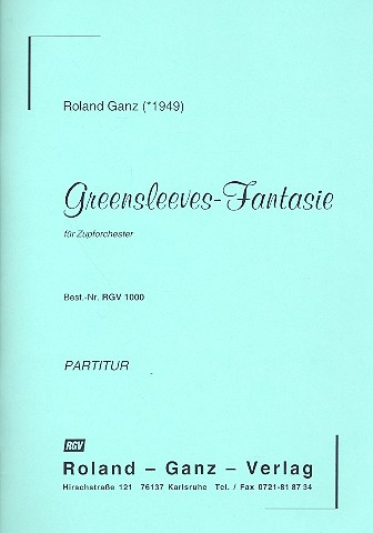 Greensleeves-Fantasie für Zupforchester