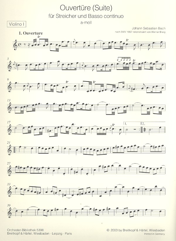 Ouvertüre a-Moll BWV1067