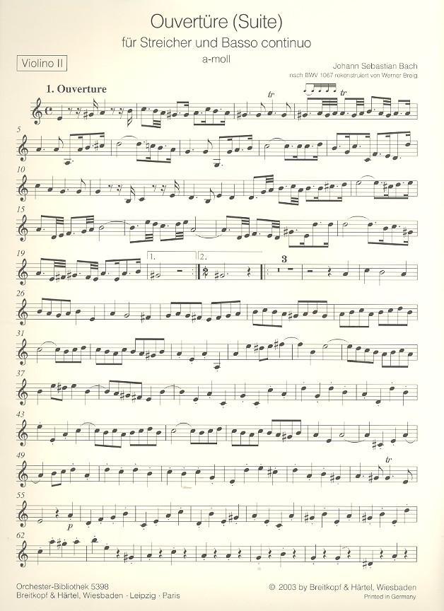 Ouvertüre a-Moll BWV1067