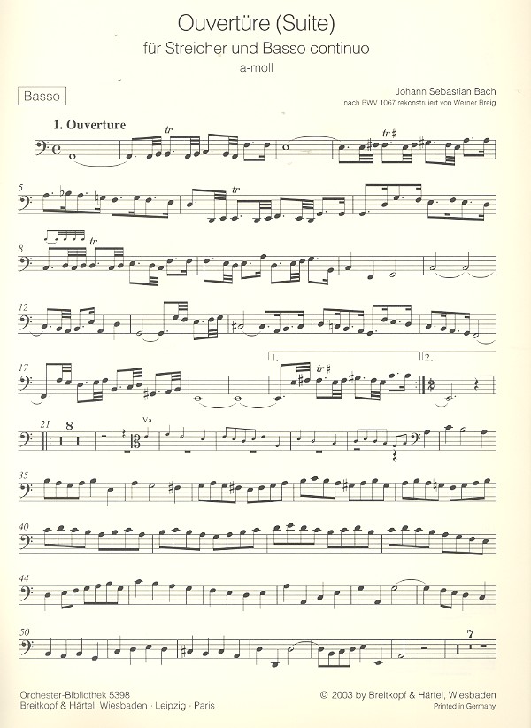 Ouvertüre a-Moll BWV1067