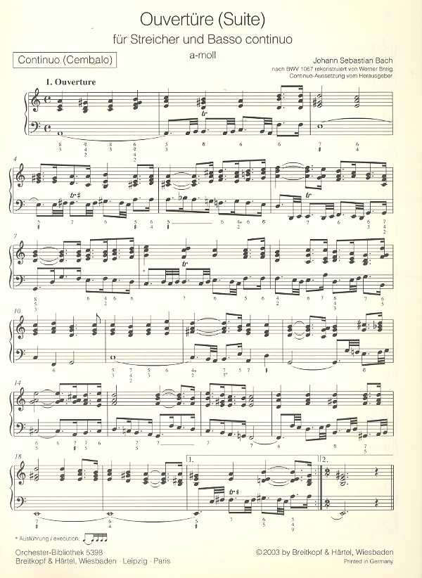 Ouvertüre a-Moll BWV1067