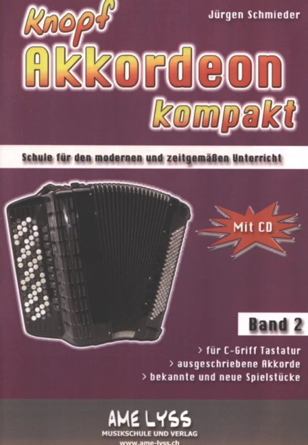 Knopfakkordeon kompakt Band 2 (+CD)