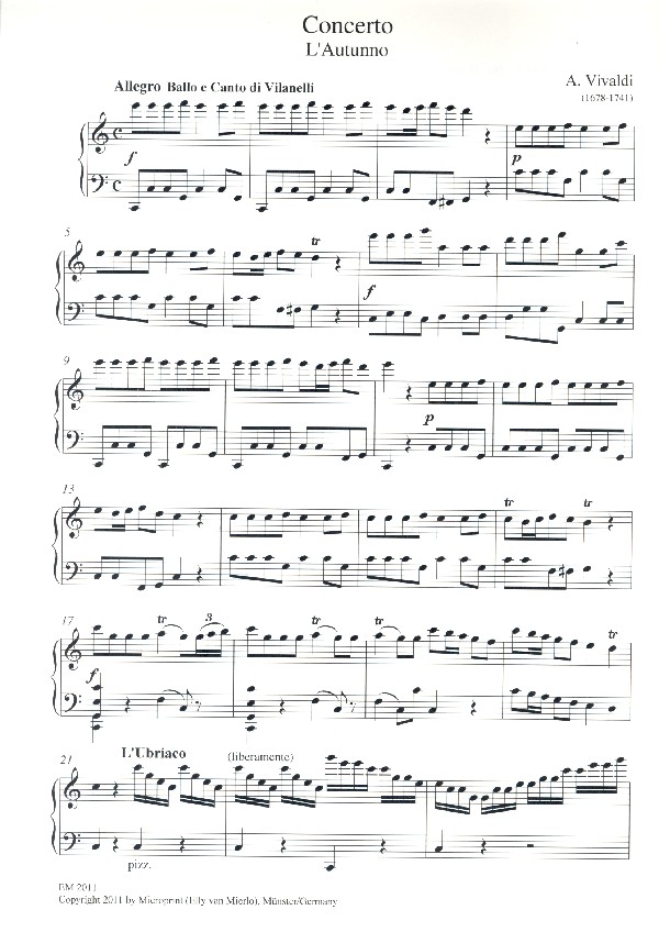 Konzert op.8,3 Der Herbst
