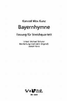 Bayernhymne für Streichquartett