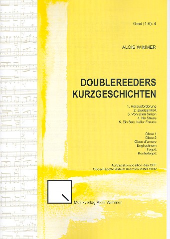 Doublereeders Kurzgeschichten für 2 Oboen,