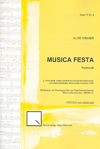 Musica festa op.12 für Blasorchester