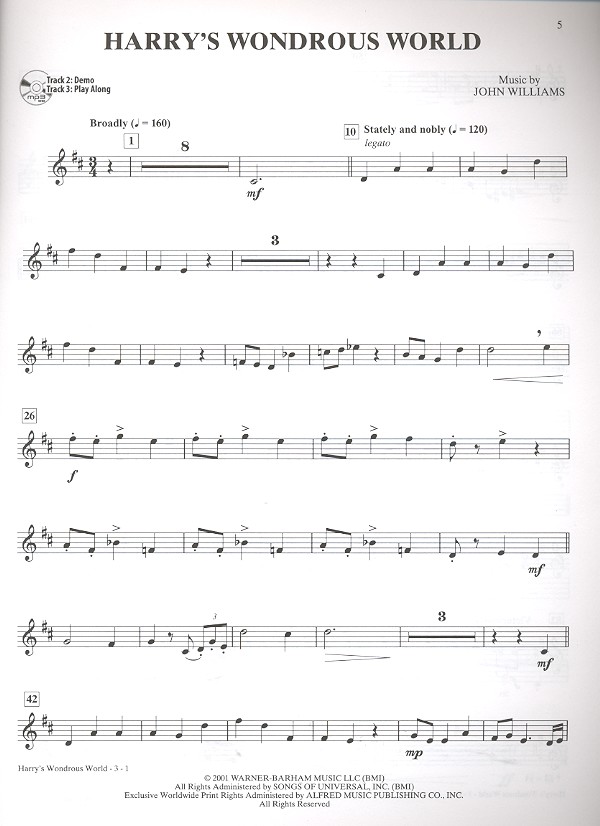 Harry Potter Instrumental Solos (+Online Audio)