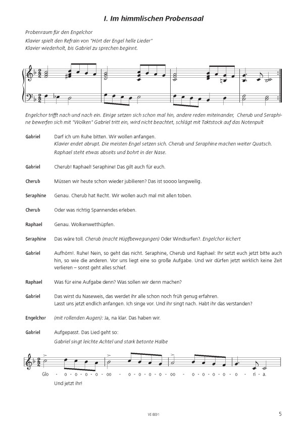 Drei Engel auf dem Dach 