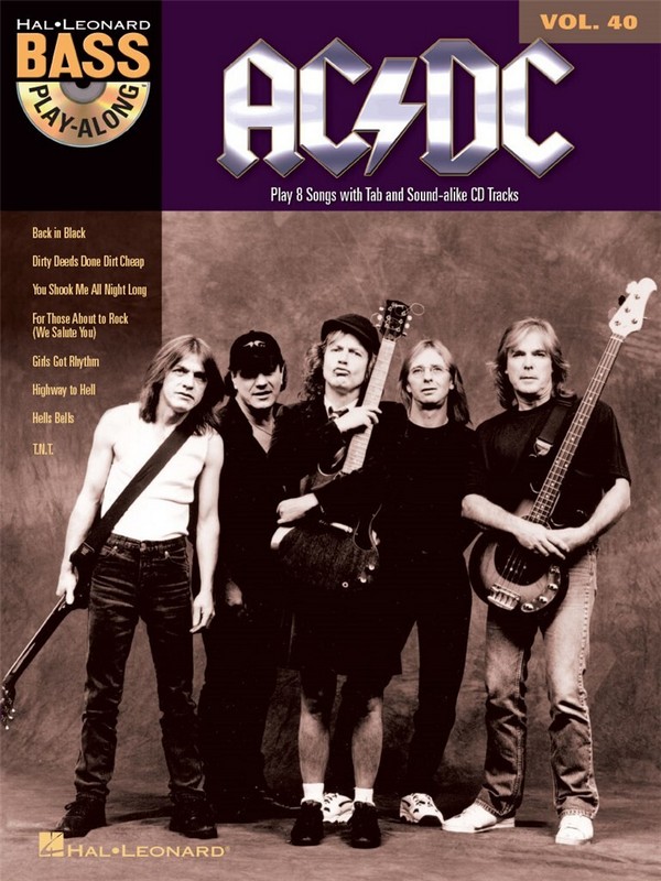 AC/DC (+audio access): Bass Playalong vol.40