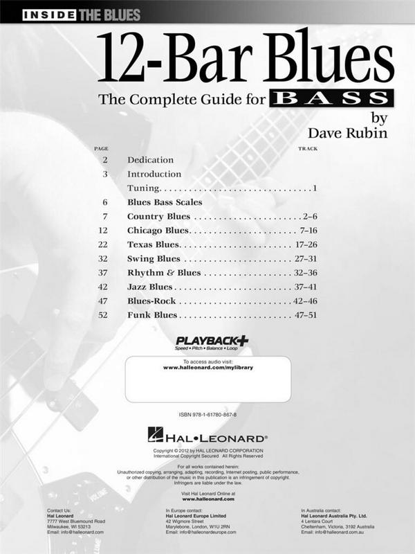 12-Bar Blues (+CD): for bass/tab