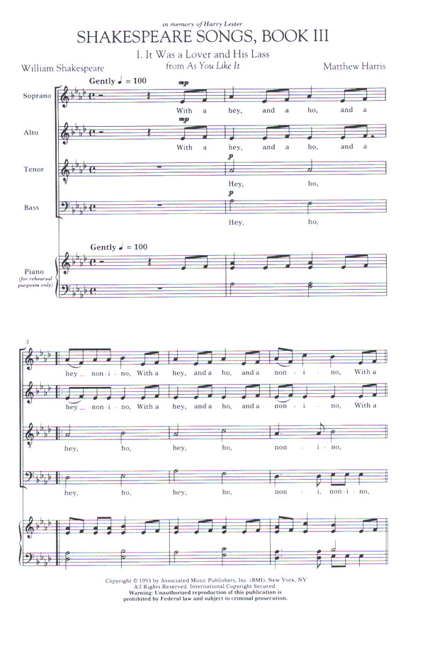 Shakespeare Songs vol.3