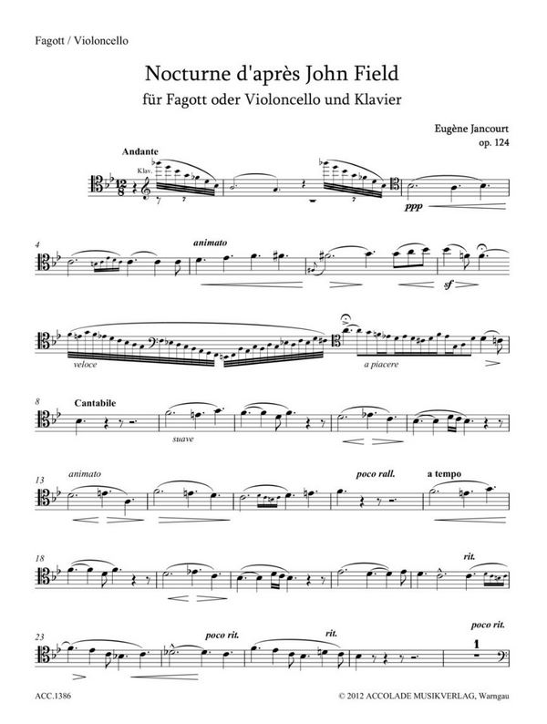 Nocturne d'après John Field op.124