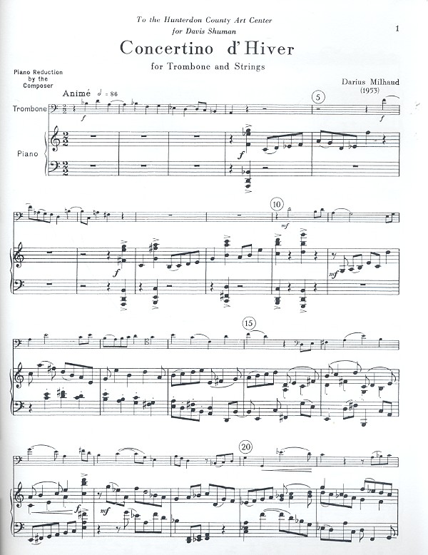 Concertino d'Hiver for Trombone and