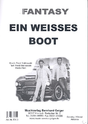 Ein weißes Boot: