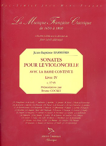 Sonates pour le violoncelle et la basse