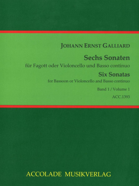 6 Sonaten Band 1 (Nr.1-3) für Fagott