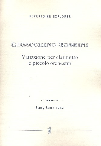 Variazione für Klarinette und Kammerorchester