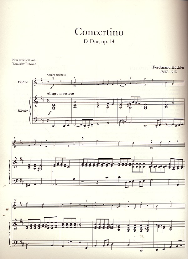 Concertino D-Dur op.14