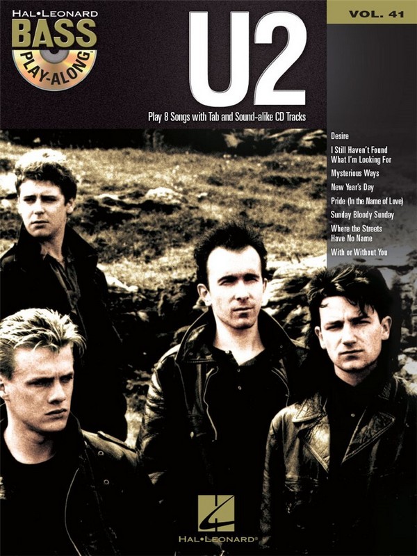 U2 (+Online Audio): bass playalong vol.41