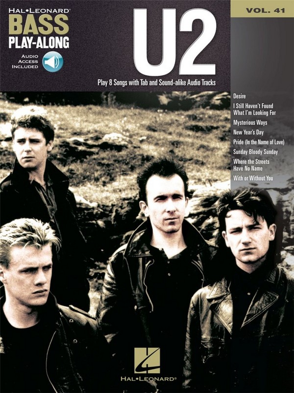 U2 (+Online Audio): bass playalong vol.41