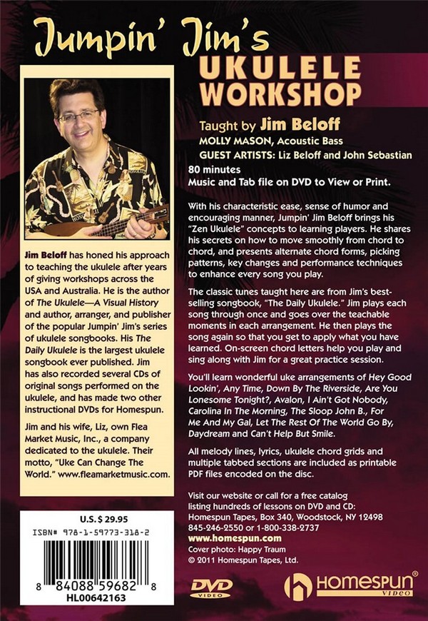 Jumpin' Jim's Ukulele Workshop DVD