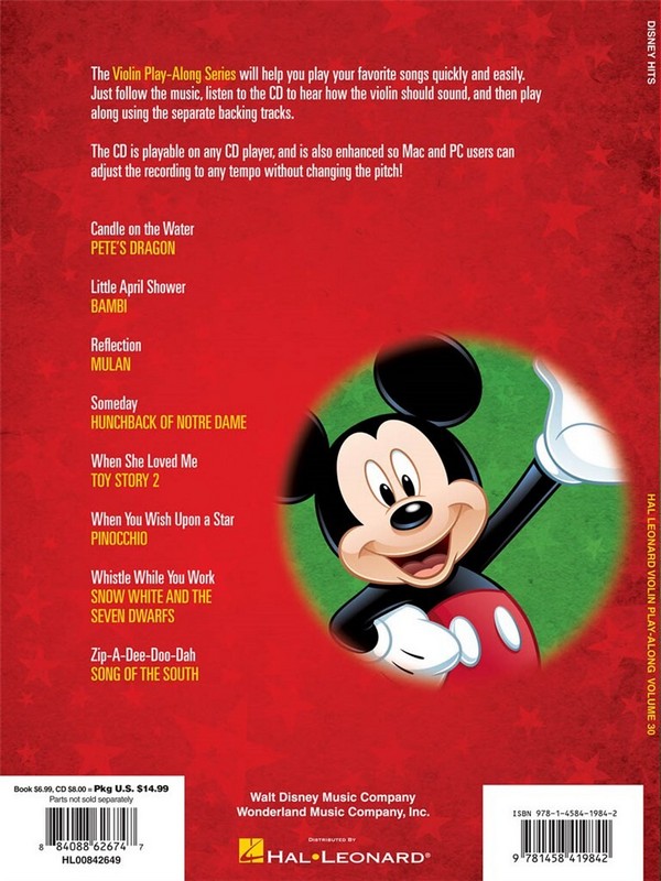 Disney Hits (+CD): for violin