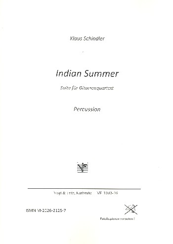 Indian Summer für 4 Gitarren, Bass