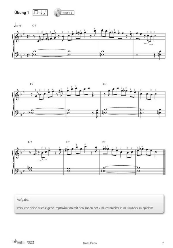 Die außergewöhnliche Schule für Blues-Piano (+Online Audio)