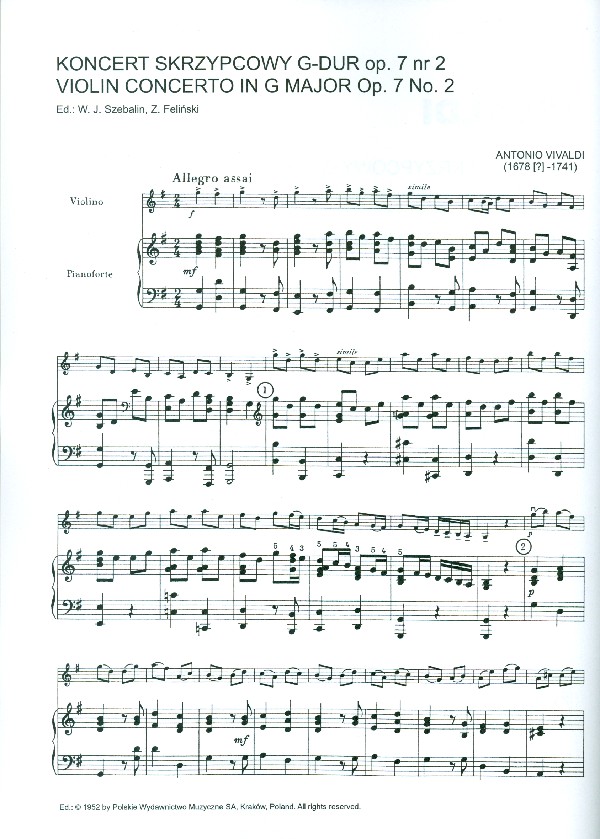Concerto in G Major op.7,2