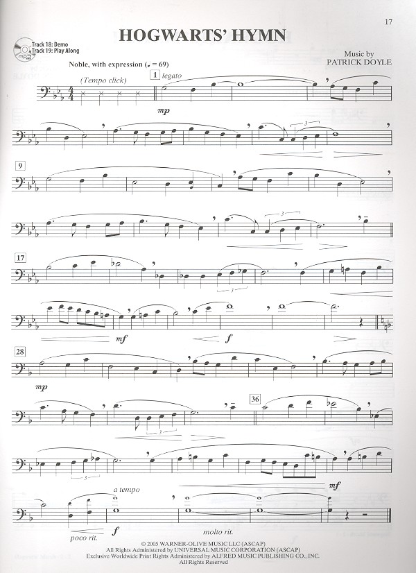 Harry Potter Instrumental Solos (+Online Audio):