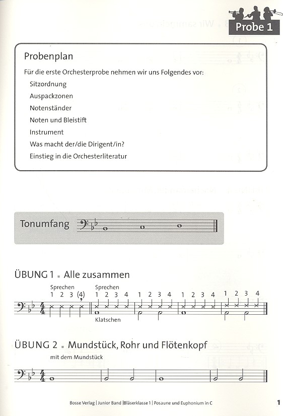 Junior Band Bläserklasse Band 1