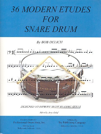 36 modern Etudes for snare drum