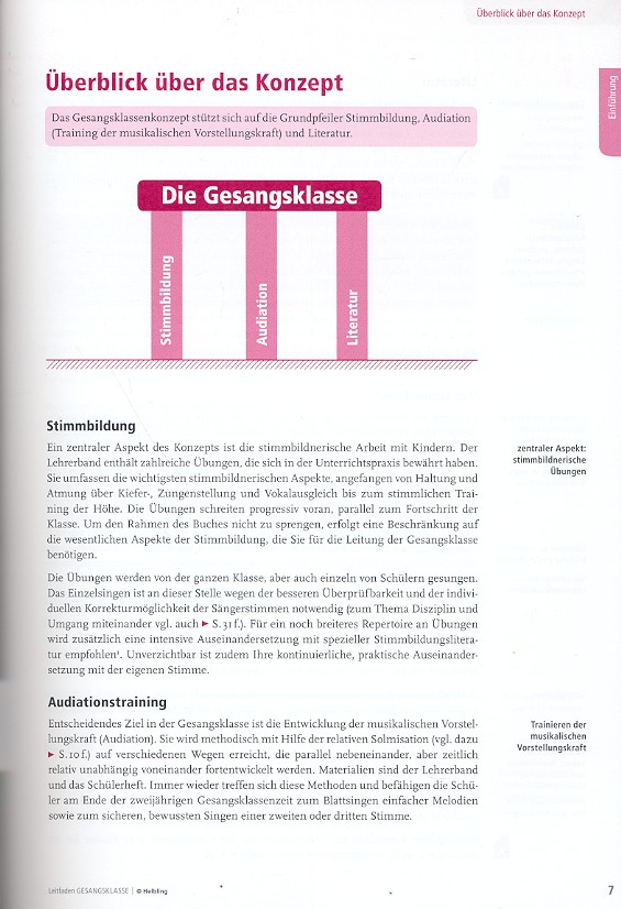 Leitfaden Gesangsklasse (+CD mit Video)