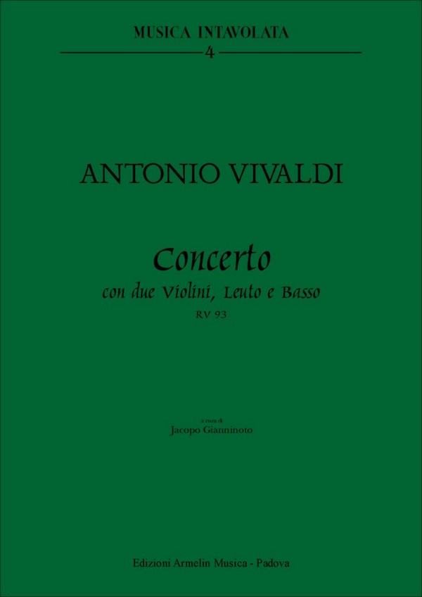 Concerto RV93 per 2 violini, leuto e basso