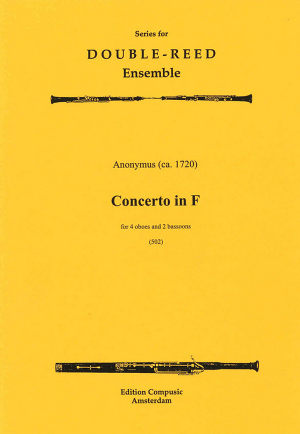 Concerto F Major for 4 oboes and