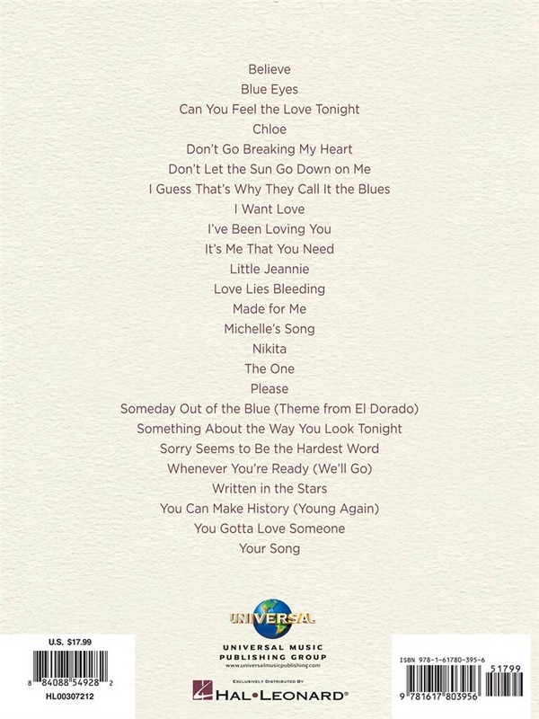 Elton John Love Songs