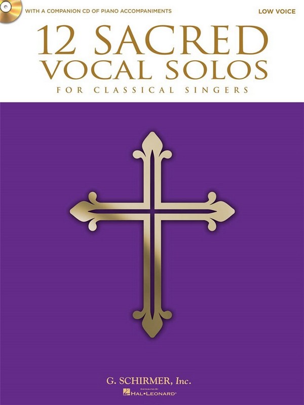 12 sacred Vocal Solos (+CD) for low voice