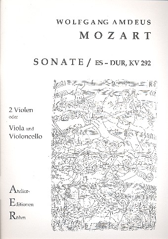 Sonate Es-Dur KV292 