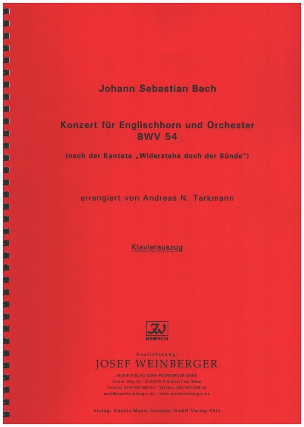 Konzert BWV54 
